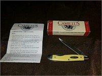 Camillus yellow jacket pocket knife with box and