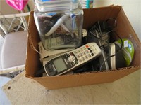 Box Lot: Phones,Jar