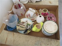 Lot: Dishes, Vases, Cup & Saucer