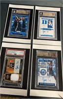 (4) Zion Williamson Graded Cards Posters