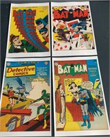(4) Batman Comic Cover Posters