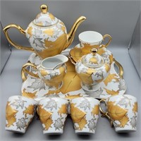 SANYUAN FINE PORCELAIN 13 PC TEA SET 
TRAY, TEA