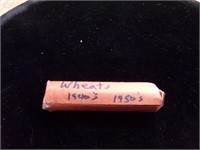 1 roll 1940s & 1950s Wheat pennies