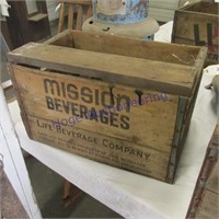 Mission Beverages wood box