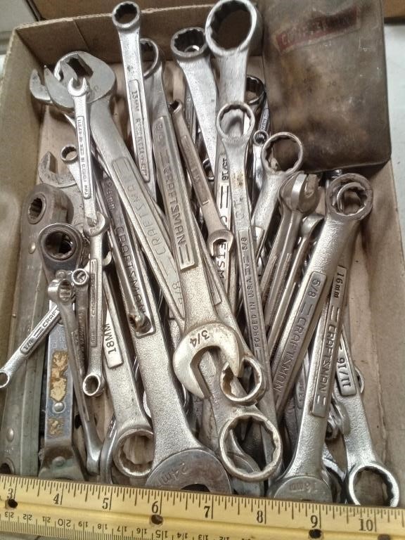 Flat Of Craftsman Wrenches & More