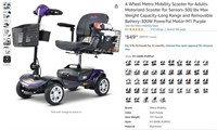 E8770 4 Wheel Metro Mobility Scooter, DARK PURPLE