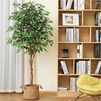 E9294 6FT Tall Artificial Ficus Tree, 12 lb