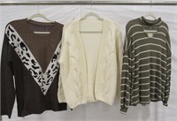 (3) Misc. Women's Sweaters Sz. L