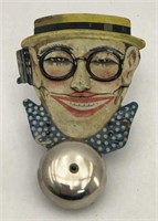 Vintage Harold Lloyd Tin Litho Ringing Bell Toy