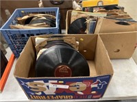 (3) Boxes of Assorted Records