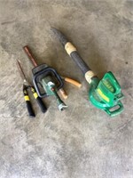 Electric trimmer, electric leaf blower (both