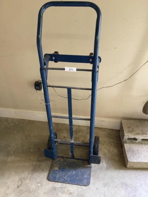 Two wheel folding dolly/cart