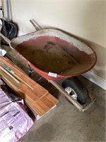 Metal wheel barrow