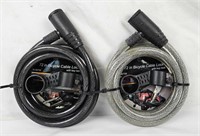 2 New 72" Bicycle Cable Locks