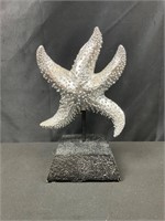 Silver  Starfish on Stand