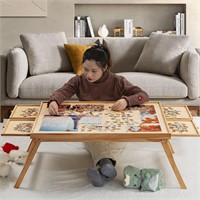 1500 Piece Wooden Puzzle Table with Legs 34X26.3”