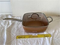 Copper Chef Large Square Skillet with Lid
