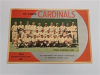 1951 St Louis Cardinals Souvenir Score Card mks