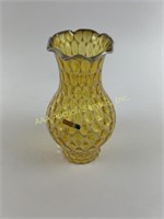 Fostoria opalescent amber glass oil lamp shade