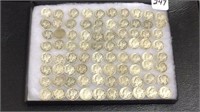 Collection of 82 Mercury Dimes Various Dates