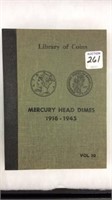 Folder of Mercury Head Dimes 1916-1945 (Vol 10)
