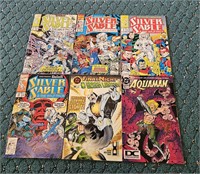 Lot of 6 Comic Books Silver Sable Green Lantern