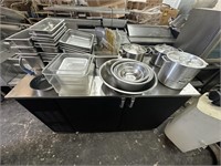 Mixed Lot - Stainless Steel hotel pans, pots, etc