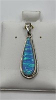 Sterling Opal Pendant