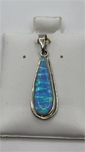 Sterling Opal Pendant