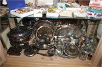 Large Collection of Silverplate w/ some sterling