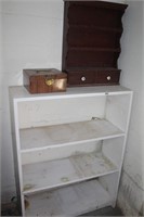 Hanging Wooden Shelf w/two drawers.