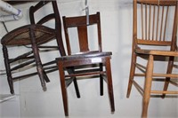 Six Miscellaneous Wooden Chairs.