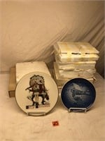 9 B&G Country Christmas Limited Edition Plates
