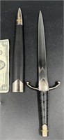 Long Medieval Style Dagger Knife w Sheath