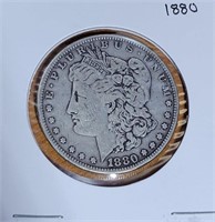 S - 1880 MORGAN SILVER DOLLAR  (16)