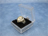 Gold Tone Cocktail Ring Untested See Info