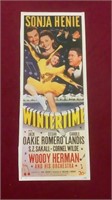 Vintage Cut Movie Poster Wintertime Sonja Henie