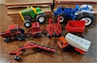 Die cast toys, farming themed