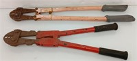 24" bolt cutters and 18" crimpers