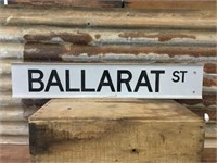 Ballarat Street Sign