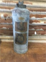 Vintage 1947 Wormald Gyrofoam Brass Extinguisher