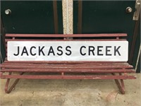 Jackass Creek Sign