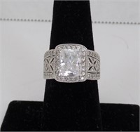 Cubic Zirconia White Gold ring