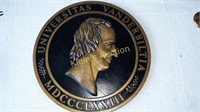 University Seal Plaque Metal MDCCCLXX111 16"