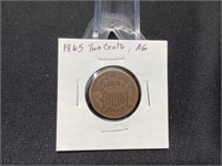 1865 Two Cent Piece