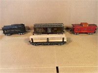 6 Marx O Gauge Train Cars