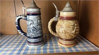 (2) AVON BEER STEINS