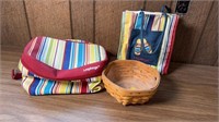 LONGABERGER TOTE, COOLER & BASKET