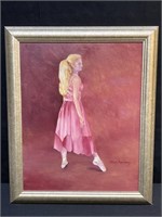 Original Painting by Nona Sperry Pink Ballerina