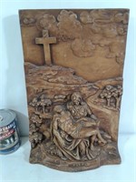 Haut-relief religieux en bois DINO fait au Québec